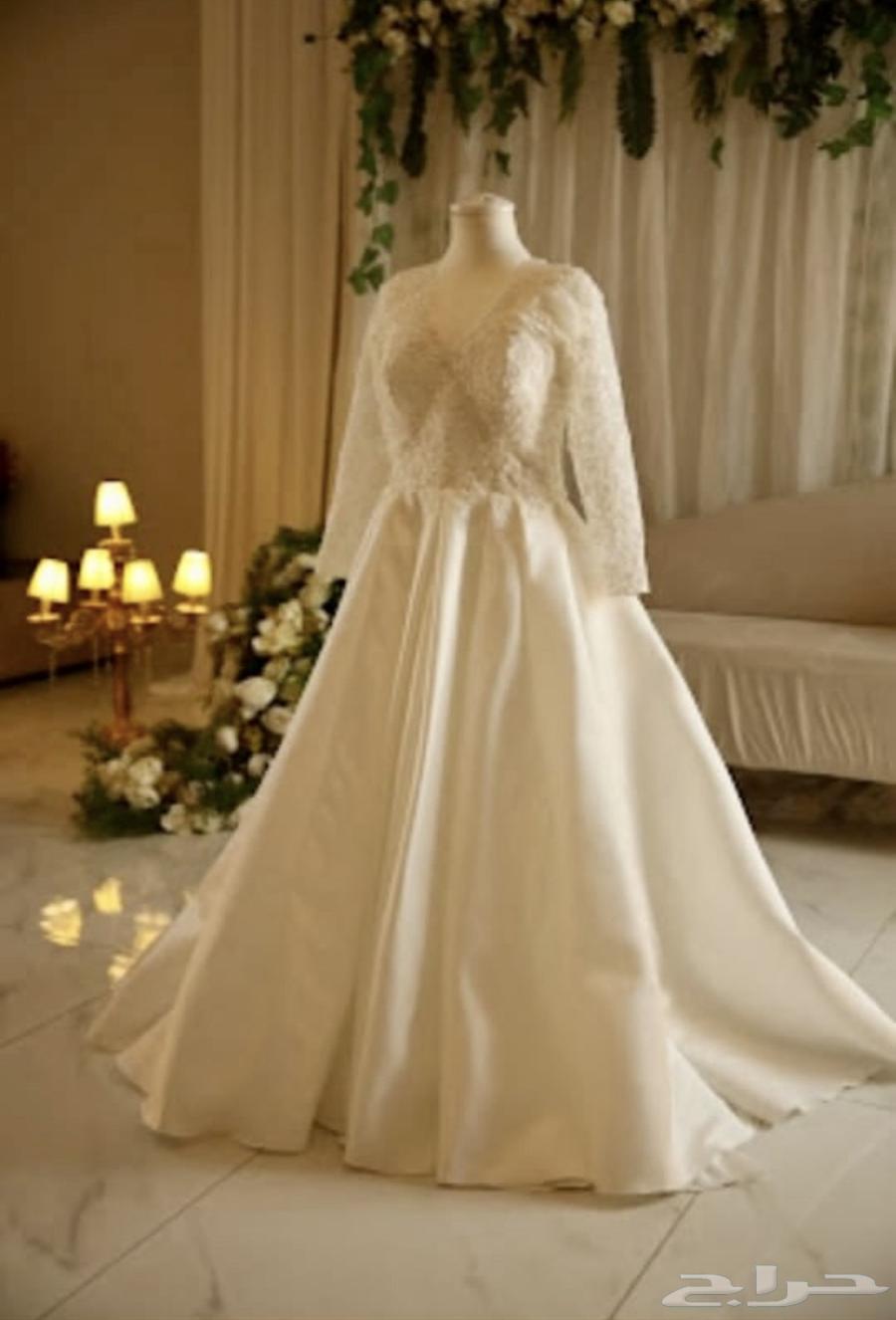 فستان زفاف غير مستعمل غير مرة واحدة جديد نظيف للجادين فقط64428456678530110