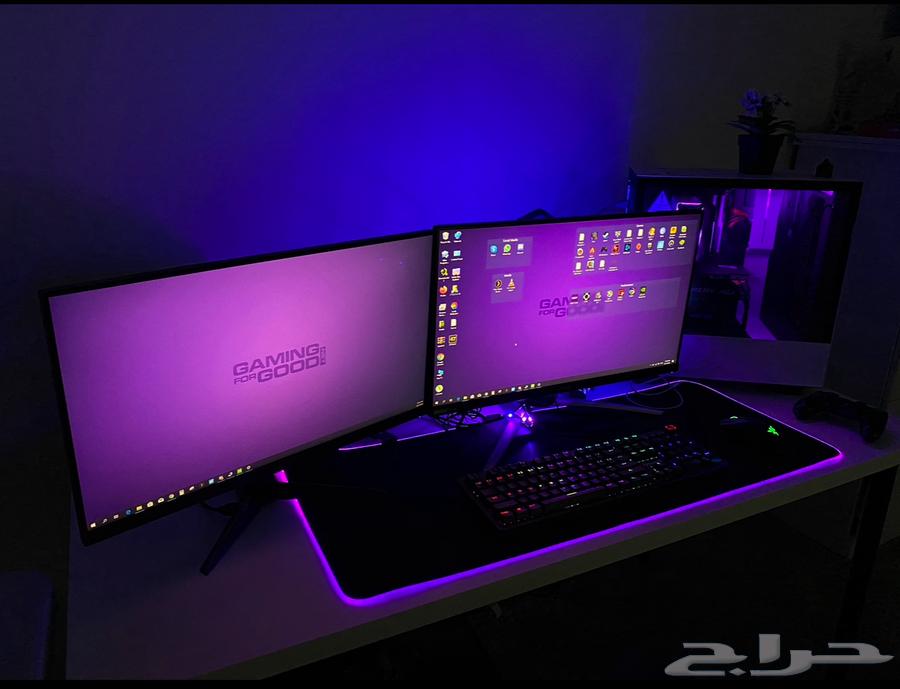 للبيع كمبيوتر PC قيمنق RTX 20270 Super مع شاشات64429573129601112