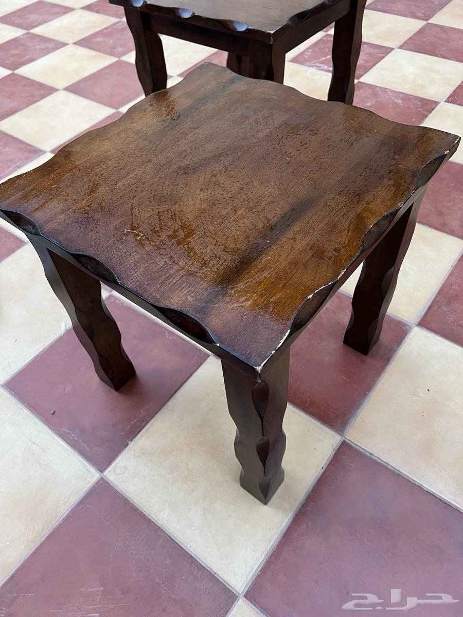 للبيع اثاث طاولتين خشب64427196207235114