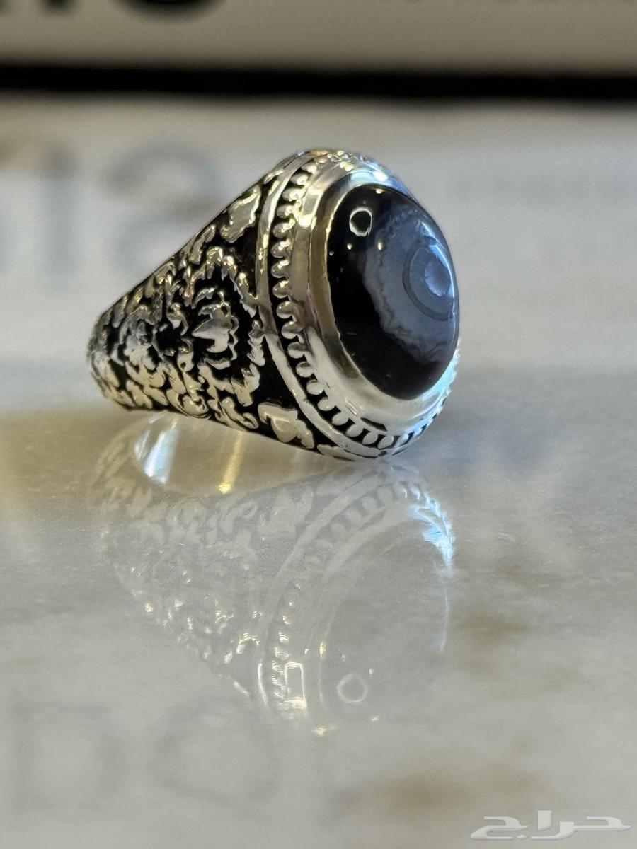 خاتم فضة 990 صياغة الصائغ S64426321752705111