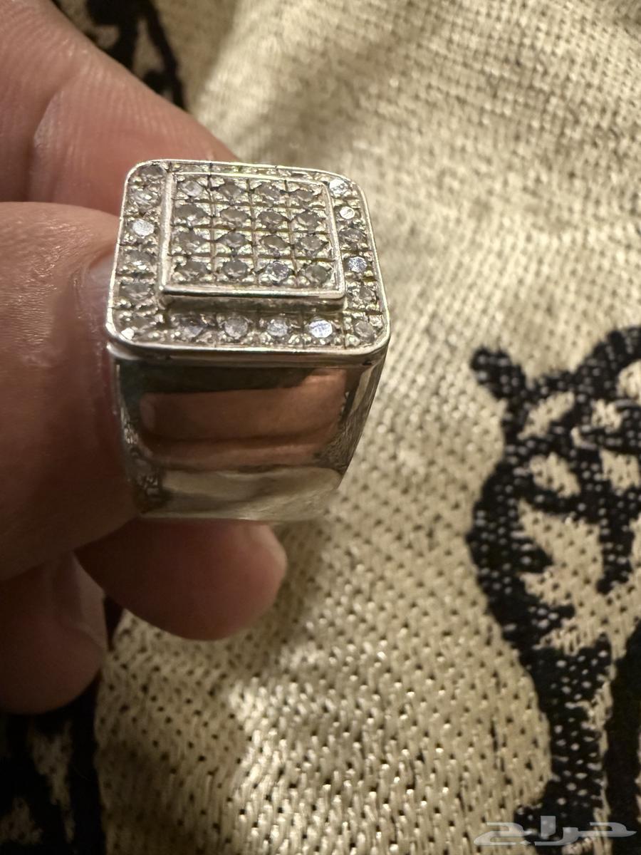 خاتم فضة الماس طبيعي فضة ثقيلة64431616478210110