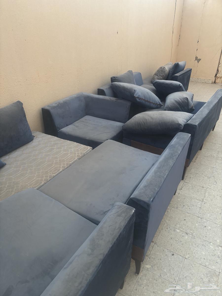 كنب للبيع لون ازرق64431183671811113