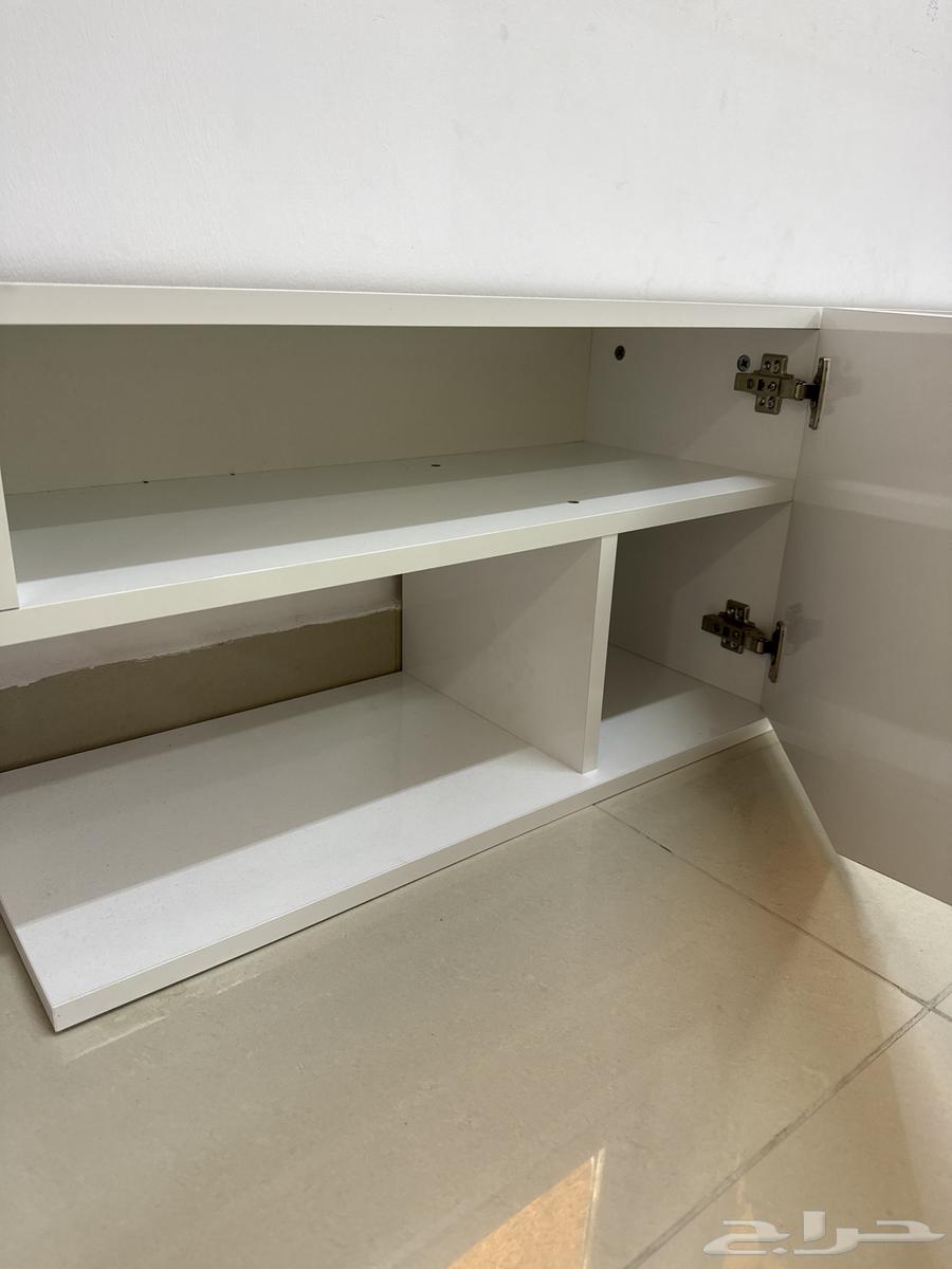 طاولة تلفاز لون أبيض64428039774721112