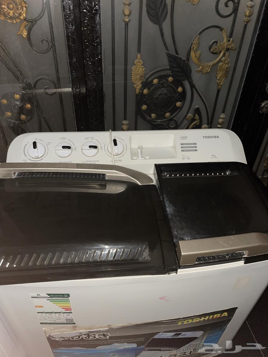 غسالة توشيبا و نشافة اريستون مستخدم64432128678273111