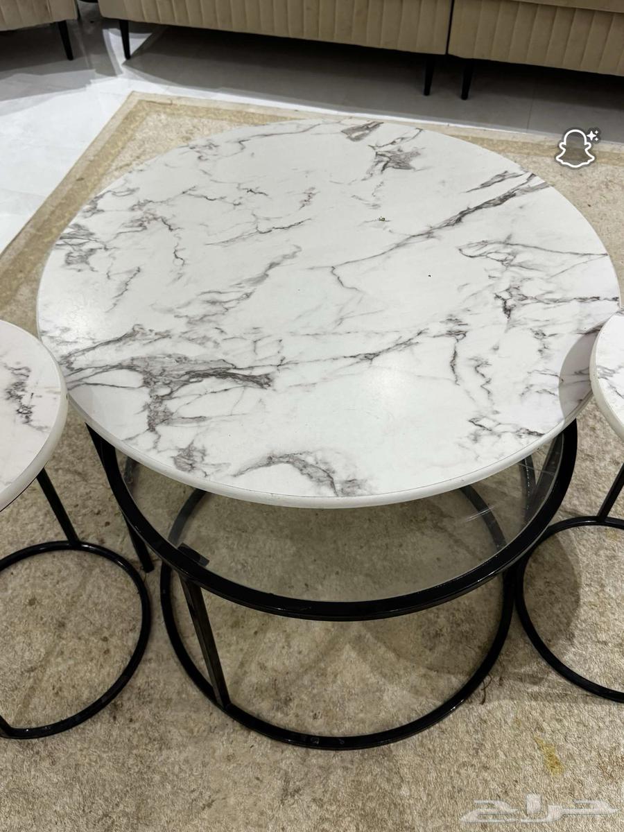 Coffee table with 2 rings and 2 new trays 15064426941894402111