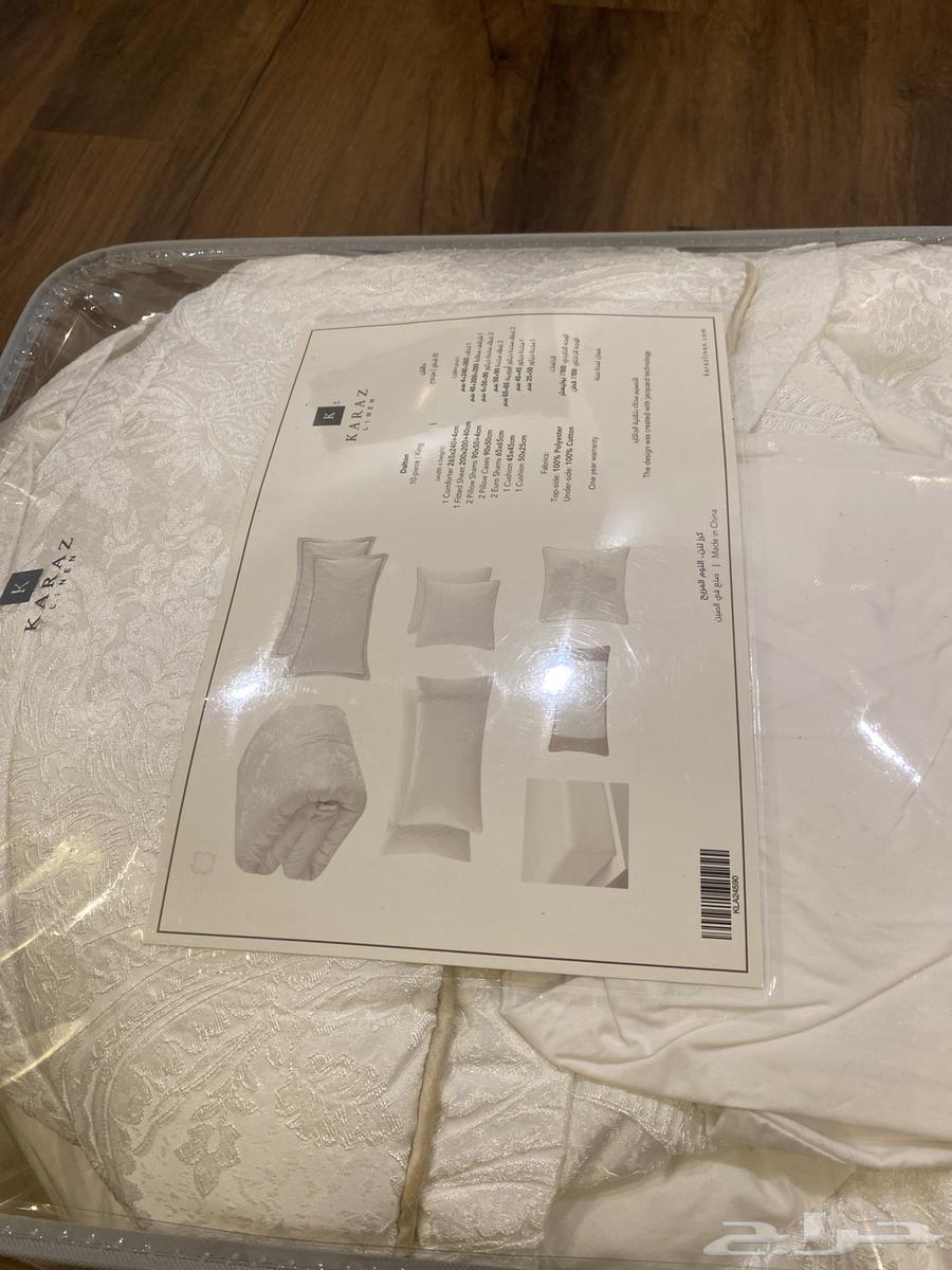 مفرش سرير فخم من كرز لن جديد لم يستخدم64428928992641110