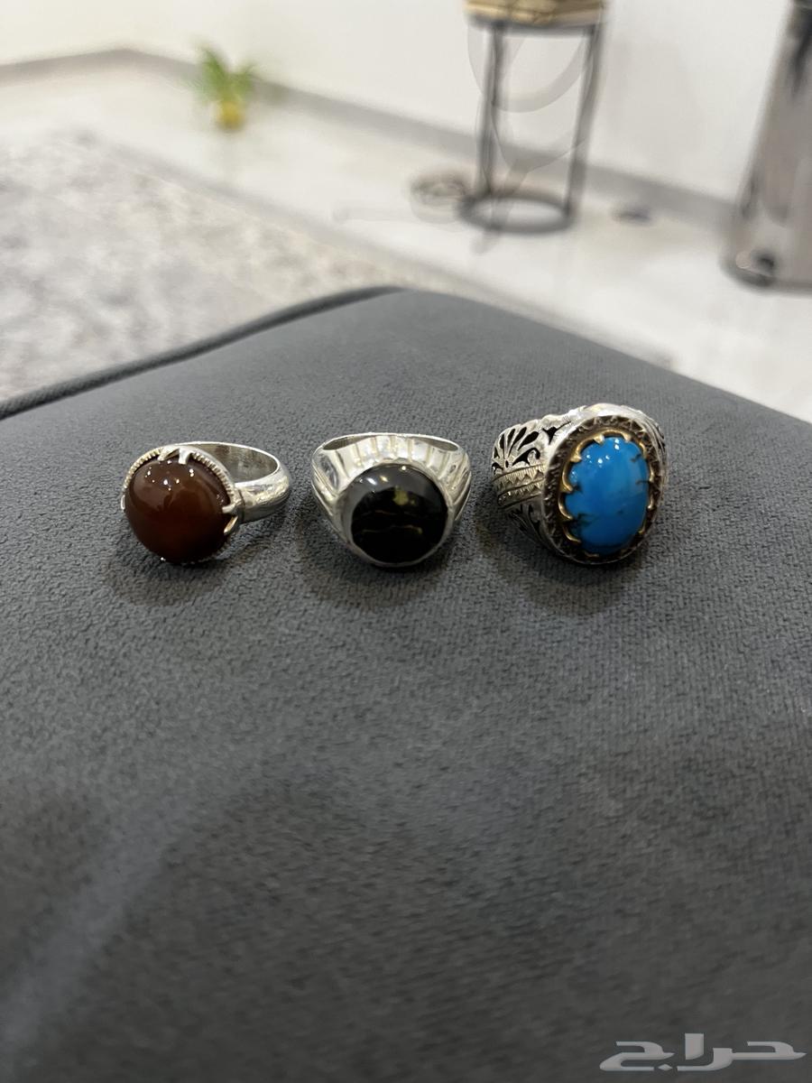 للبيع خواتم - عقيق يماني زيتي - فيروز سينائي - عقيق مصور64432795835650110