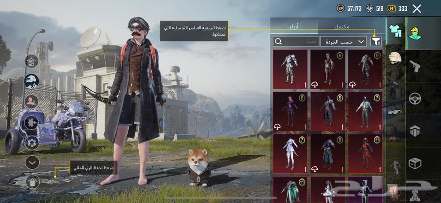 حساب ببجي مستوا 6064430327282435113