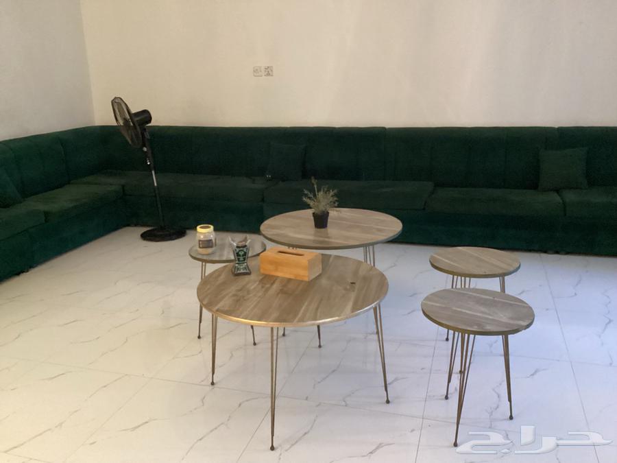 كنب صاله للبيع مقاس 6في سبعه مع الطاولات64430408014466110