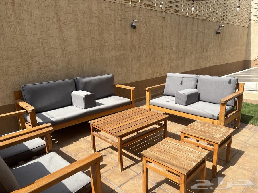 جلسه خشبيه انيقه بالون السماوي64429344140291114