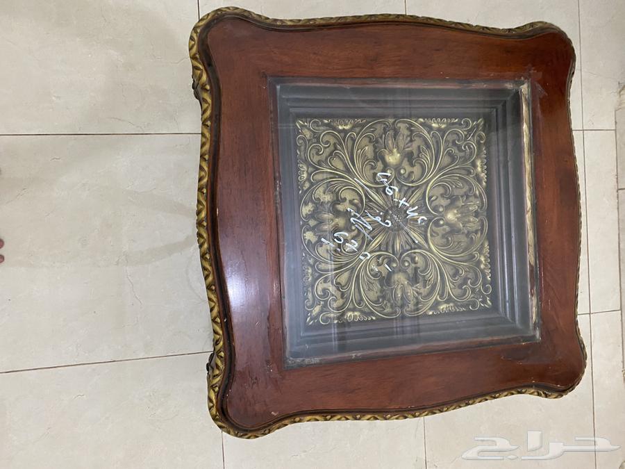 ثلاث طاولات زجاج مع خشب فاخرة  30064431278399873112