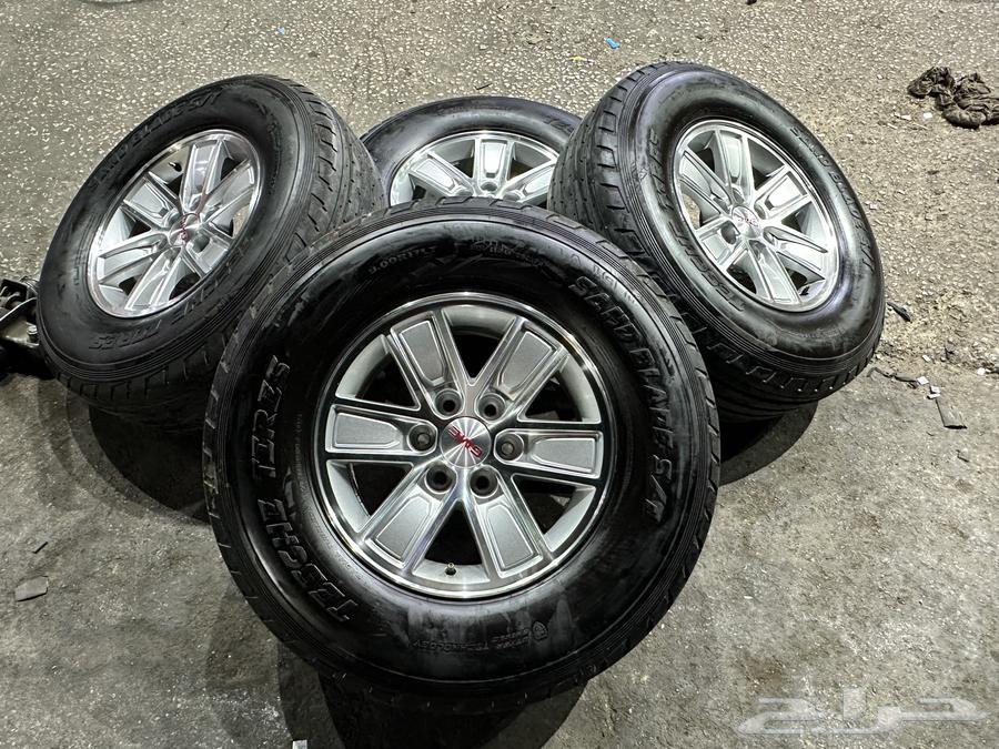 4 جنوط كويتي جمس سيرا مع كفرات شاهين 900.17 ت 2464592999048195111