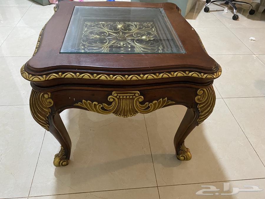 ثلاث طاولات زجاج مع خشب فاخرة  30064431278399873113