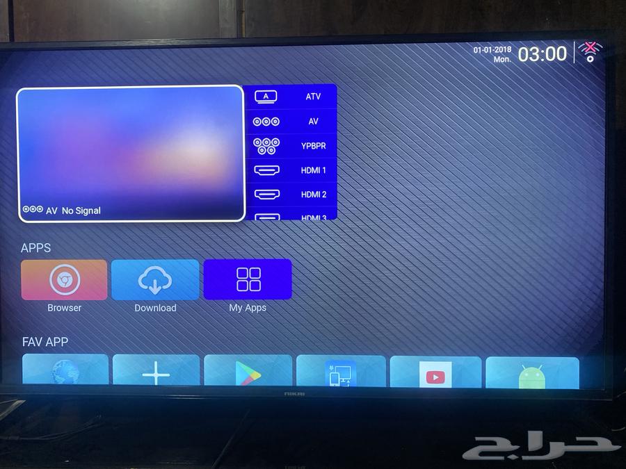 شاشة تلفزيون smart TV للبيع ماركة نيكاي 55 بوصه 4k64429600223746110