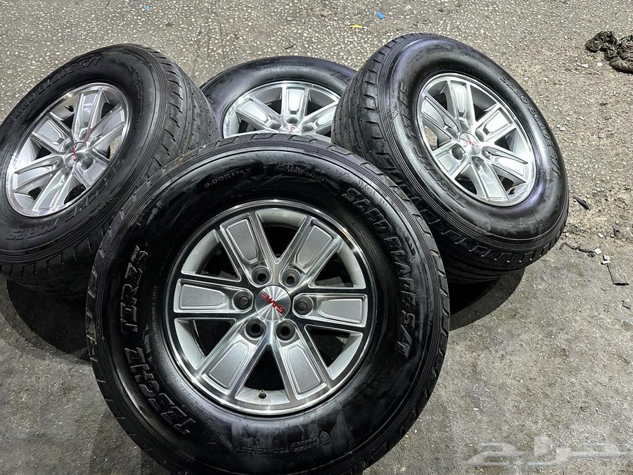 4 جنوط كويتي جمس سيرا مع كفرات شاهين 900.17 ت 2464592999048195112