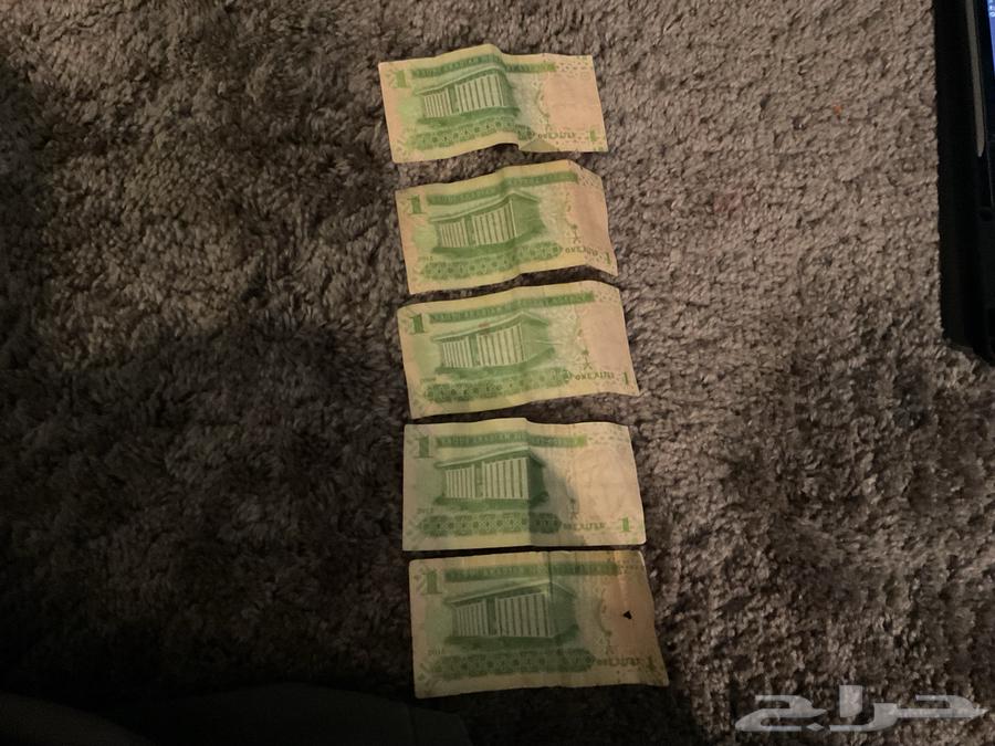 ريالات الملك عبد الله اثنين توقيع الخليفي وثلاث عاديين64429129882627111