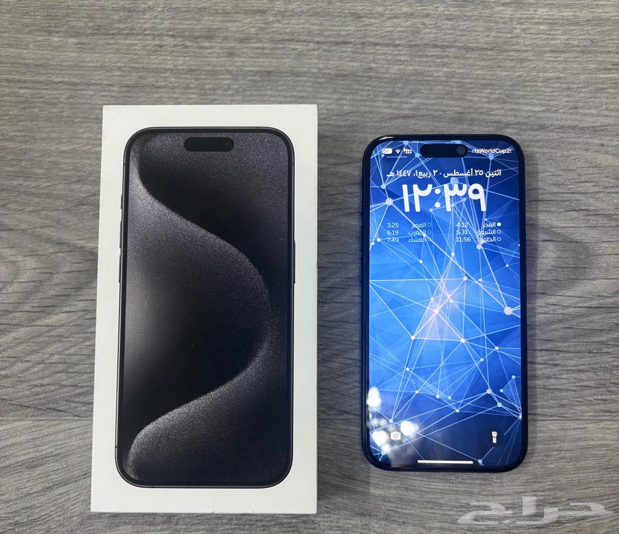 ايفون 15 برو 256 قيقا نظيف جدآ64429357388547110