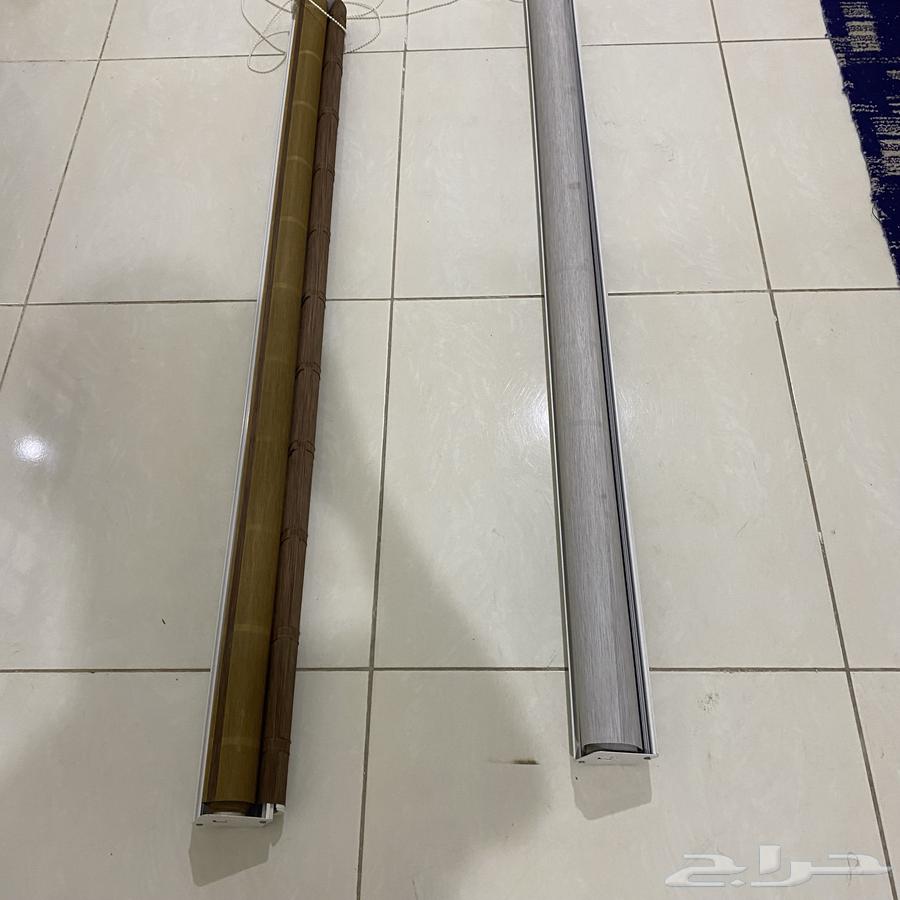ستائر رول بحالة ممتازةعدد 2(خشبي رمادي)نظيفة وجاهزة للتركيب64428590233601110