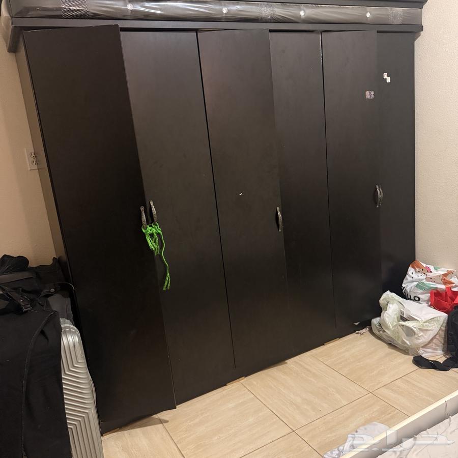 Free three-seat sofa, two single sofas, a closet, and a bed with mattress64428187821570113