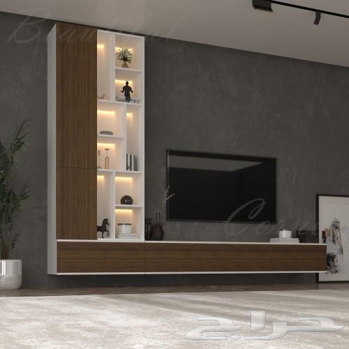 طاولة تلفزيون حديثة بتصميم مودرن 280 سم64433980215939113