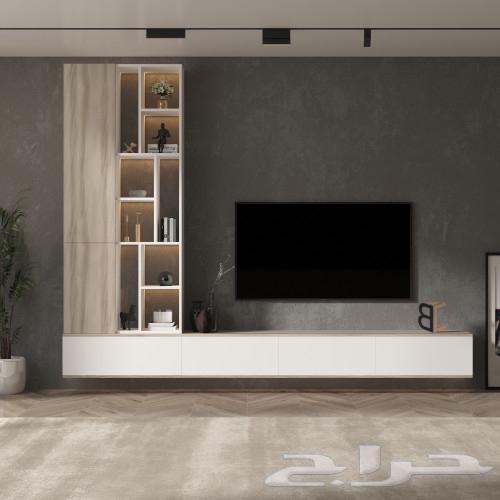 طاولة تلفزيون حديثة بتصميم مودرن 280 سم64433980215939111