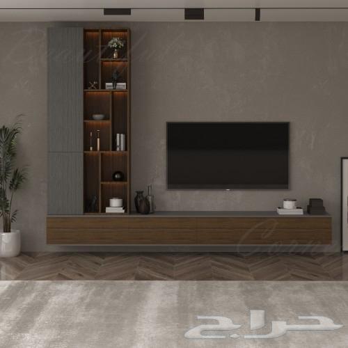 طاولة تلفزيون حديثة بتصميم مودرن 280 سم64433980215939114