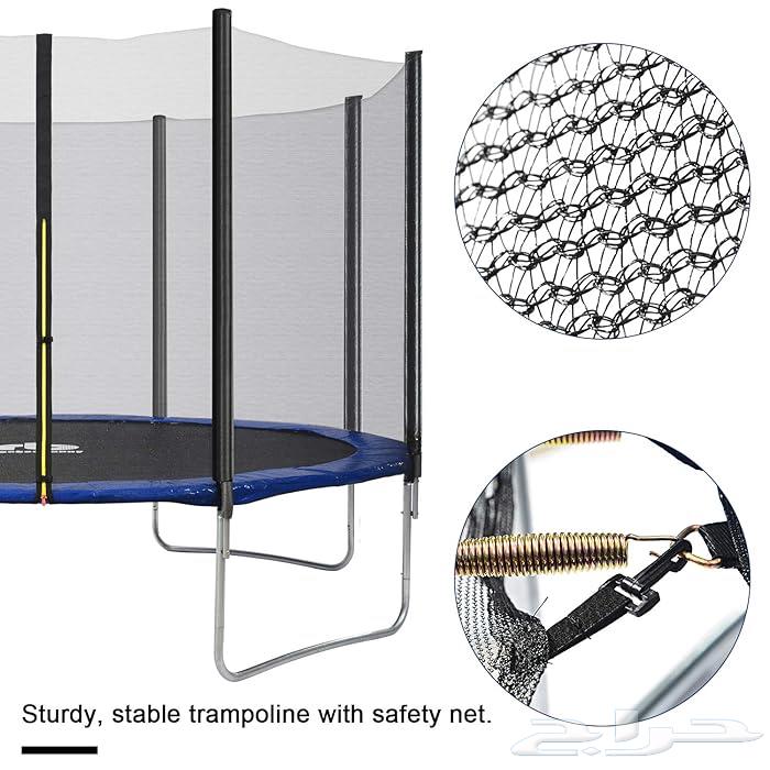 ترمبولين مع شبك مقاسات كبيرة ومتعددة - نطاطة بقواعد حديدية64431896498307114