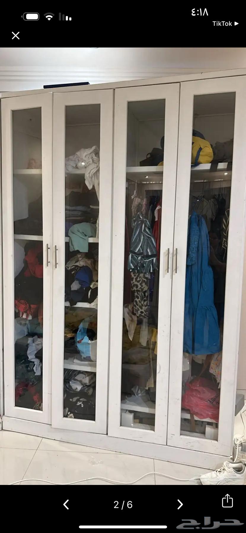 دولاب ملابس خشب نظيف64430940967555110