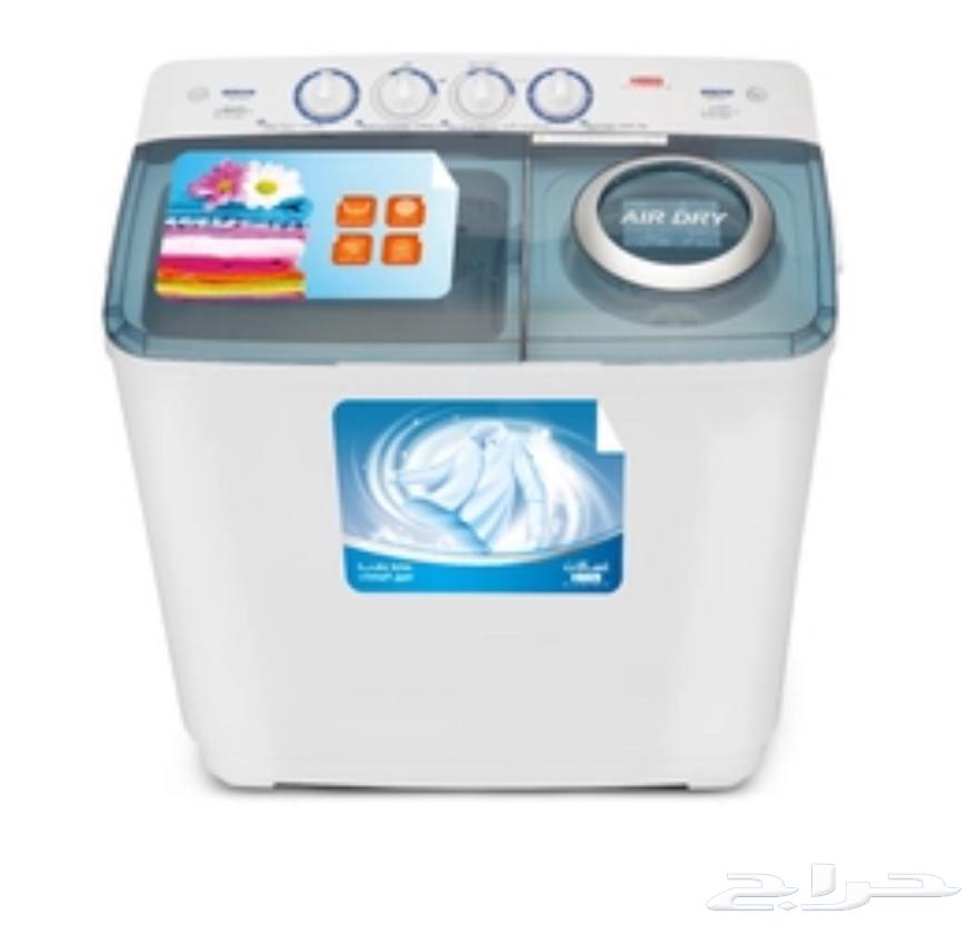 غسالة هام 8 كيلو حوضين جديده مافكيتها64431923943171110