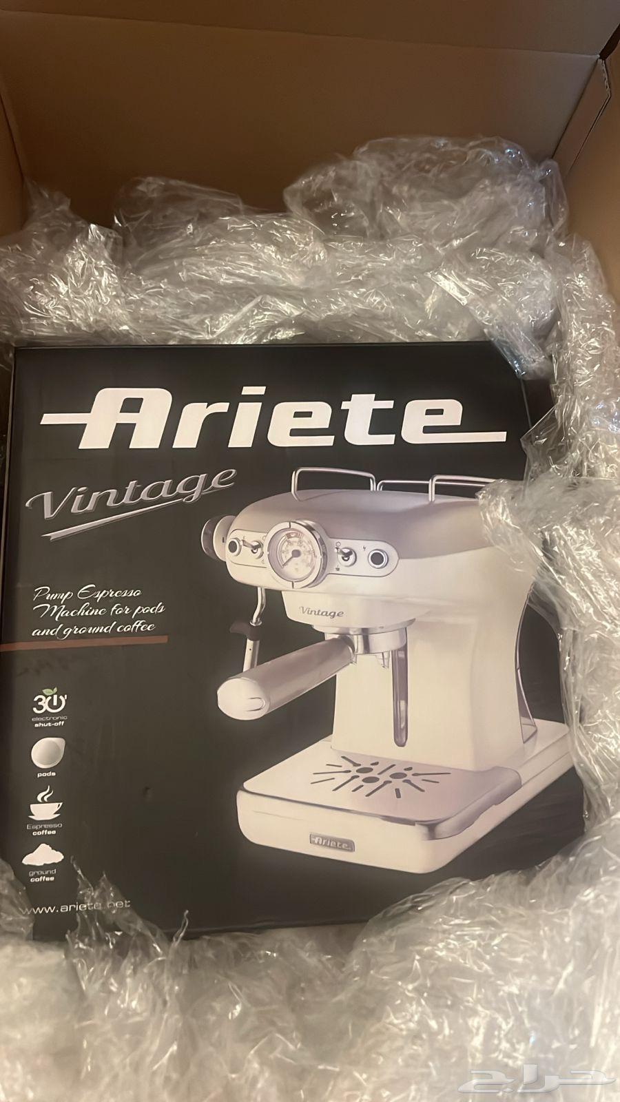 مكينه قهوة اريتي جديده لم تستخدم64435957449474110