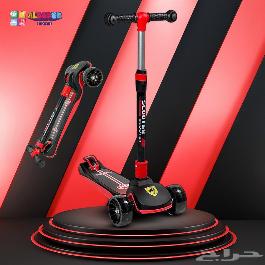 سكوتر اطفال يدوي تصميم فخم - سكوتر يدوي للاطفال عجلات مضيئة64441158460801111