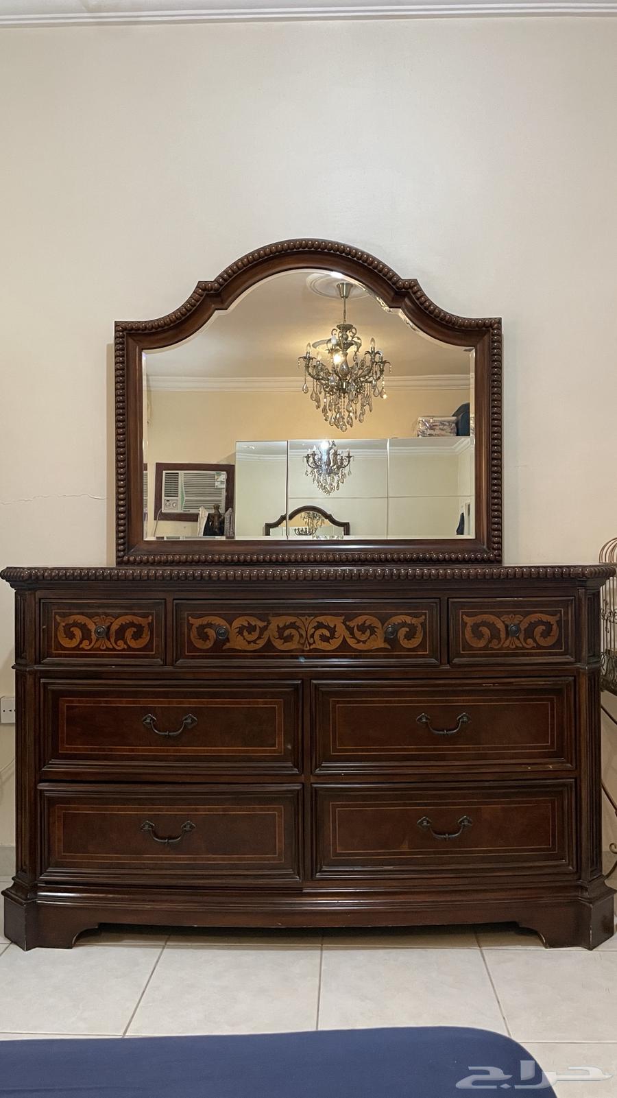 تسريحة مع مرآة من الهابيتات خشب أمريكي قطعة كلاسيكية فاخرة64436991263233111