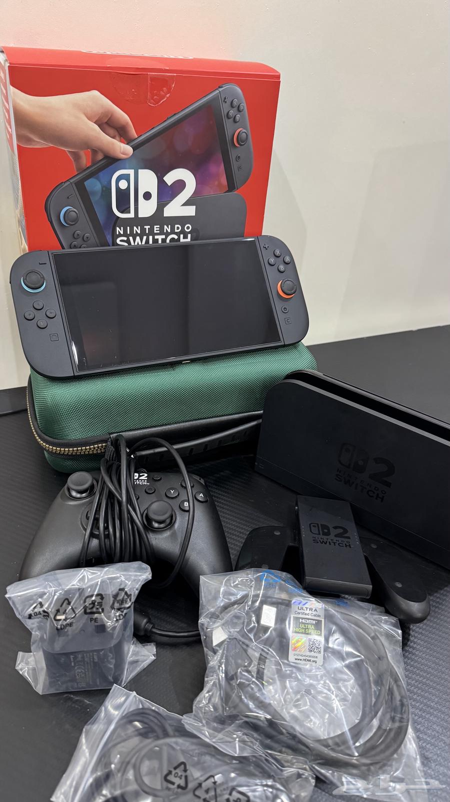 نينتندو سويتش 2 مع كامل الملحقات نظيف جدا64434660407170110