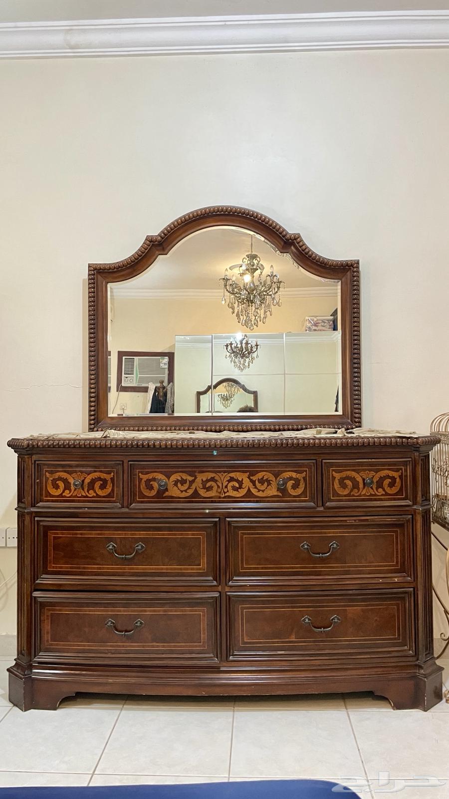 تسريحة مع مرآة من الهابيتات خشب أمريكي قطعة كلاسيكية فاخرة64436991263233110