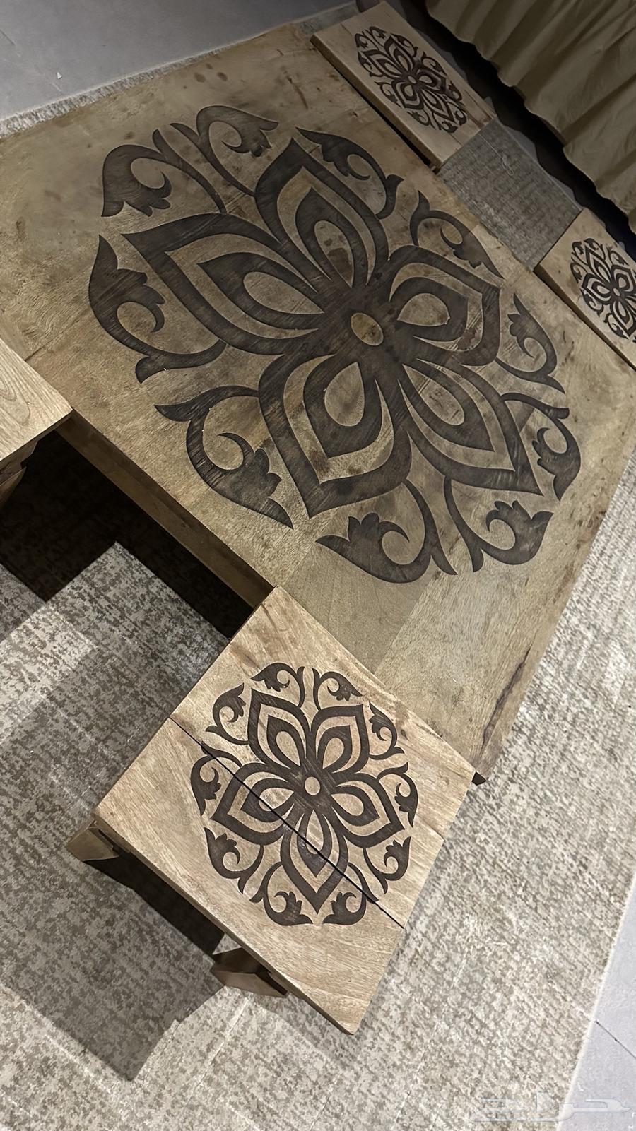 للبيع طاولات هنديه خشي طبيعي64444539746179111