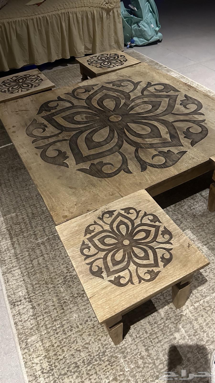 للبيع طاولات هنديه خشي طبيعي64444539746179112