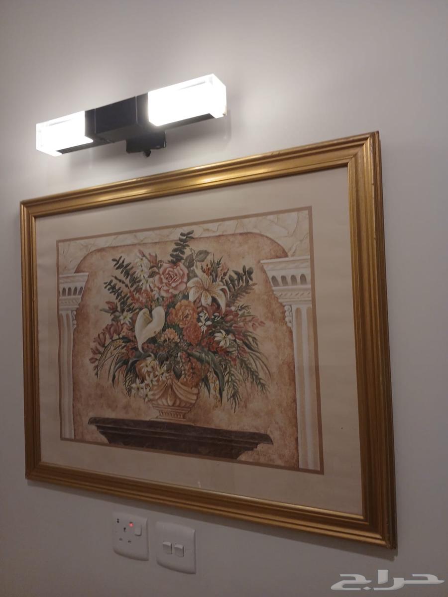 اثاث غرفتين وصالتين ولوحات للبيع بسعر مغري64437840681730111