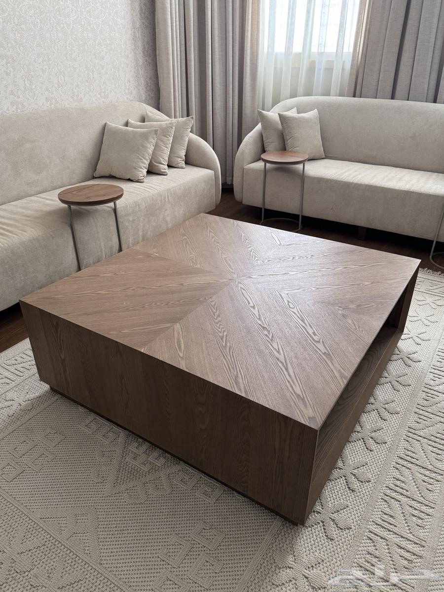 طاولة قهوة خشب من هوم سنتر تسليم فوري وادي الدواسر64435670756227113