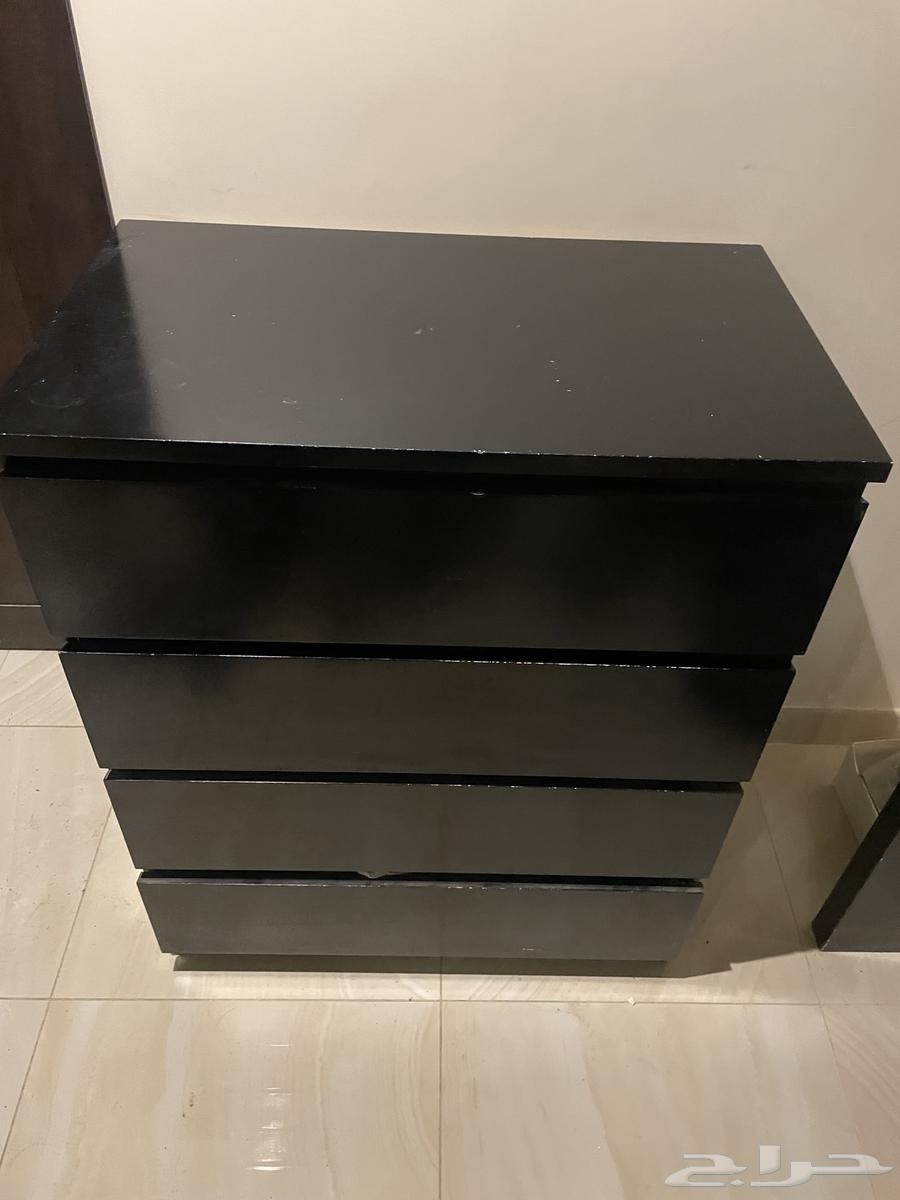 كمودينه ادراج اربعه  أدراج ألون اسود64433646383617112