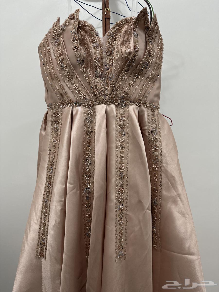 فستان مناسبات فخم غير ملبوس نهائي يلبس سمول ومديم ولارج64439185830147110