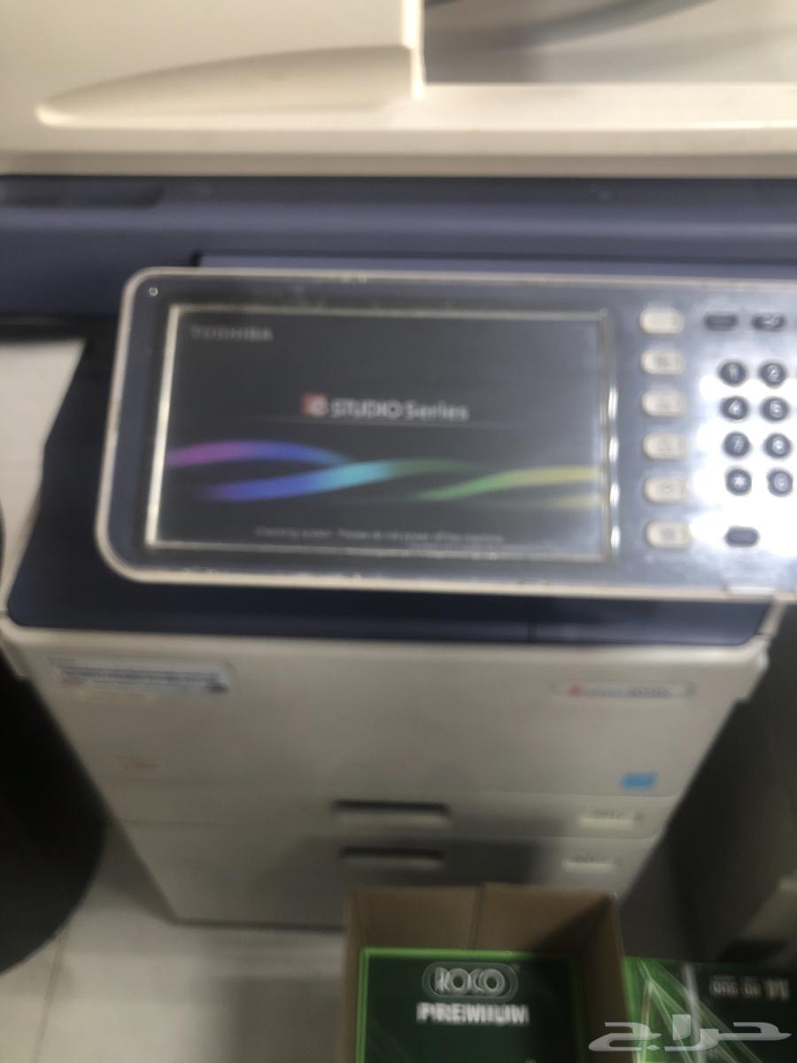 موجود طابعه ريكوه عادي وطابعه توشيبا ملون بحاله جيده64435741104385113