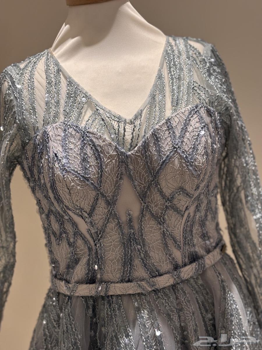 فستان سهره من المصممة  منيرة العصيمي  مقاس M64439904222209110