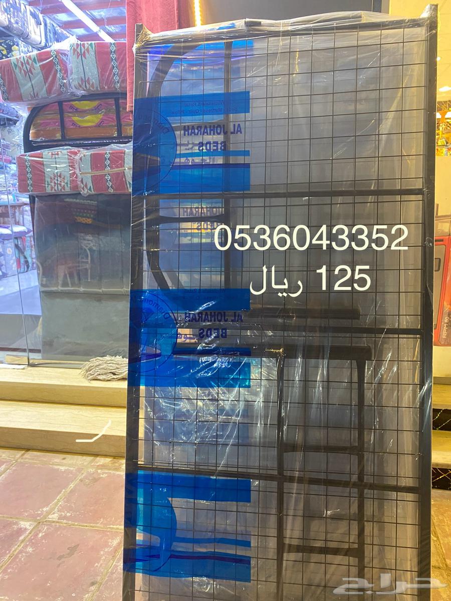 يوجد لدينا سرير حديد جديد ب سعر 125 ريال سعر المصنع64425610318339110