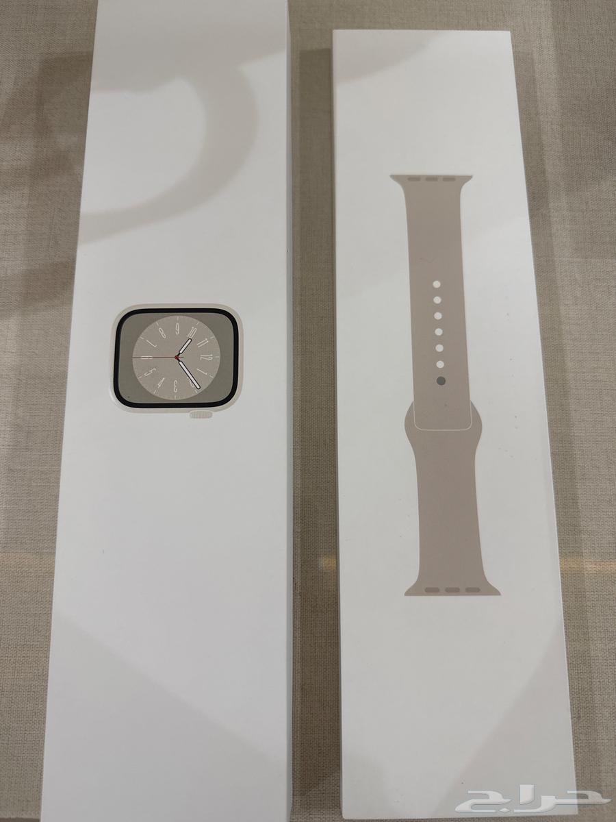 Apple Watch, almost new, 8th edition, beige color, 41mm size64441828068353110