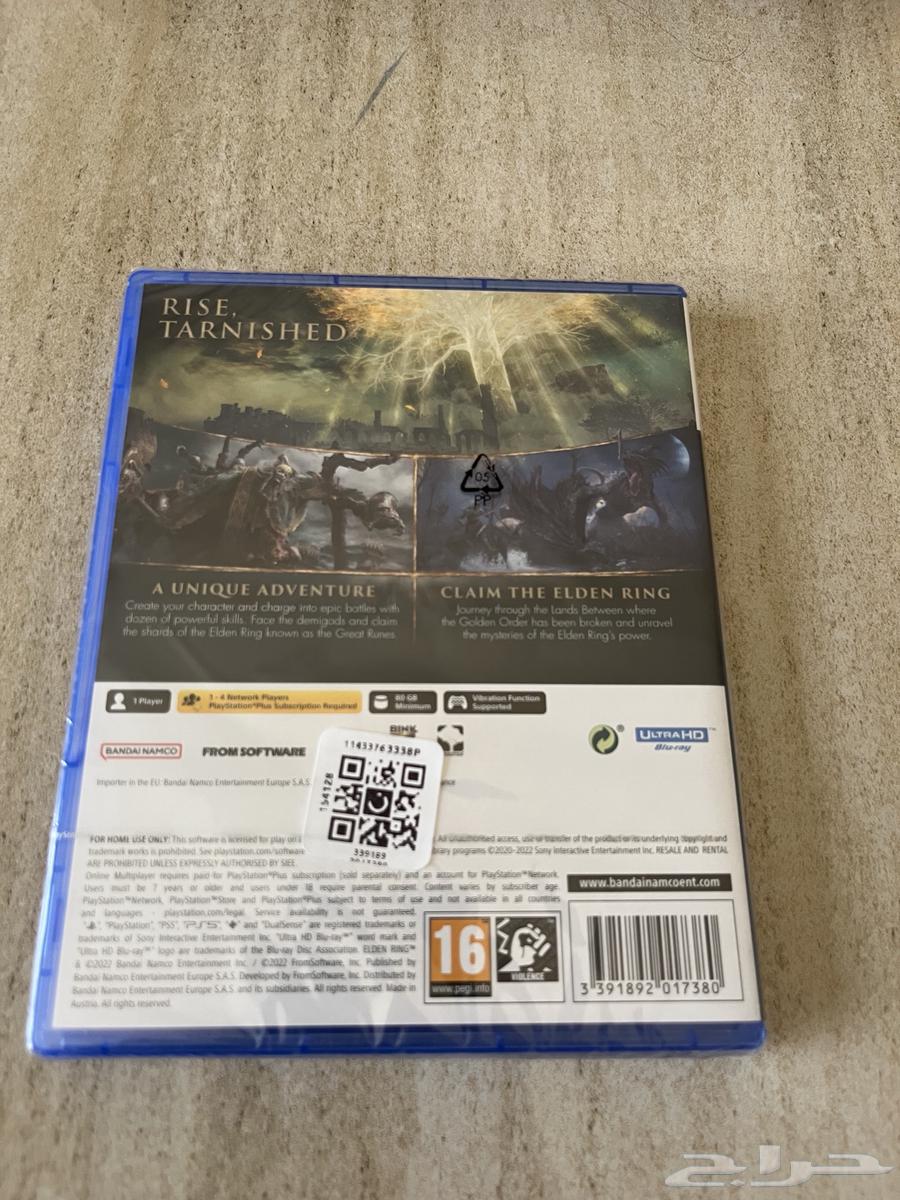 شريط إيلدن رينغ نسخة سوني فايف جديد بقراطيسة64436789728259110