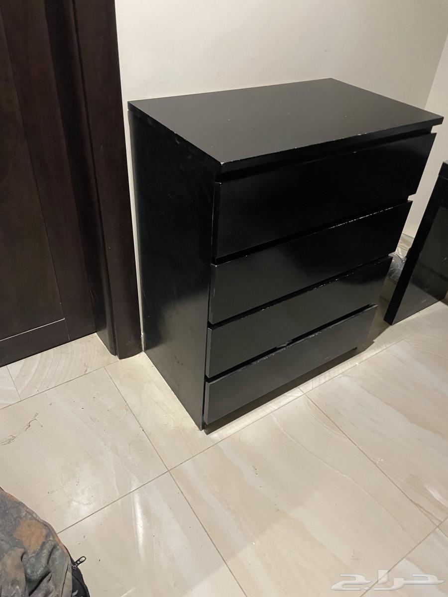 كمودينه ادراج اربعه  أدراج ألون اسود64433646383617110