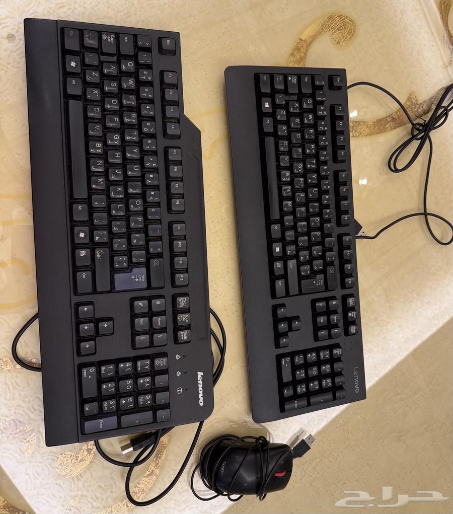 شاشتين وكيبورد وماوس (سلكي) للبيع64438955331586113