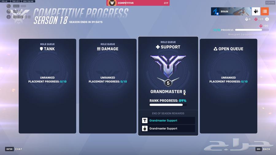 Overwatch 2 account for sale (Rank: Grandmaster 5 Sport)64441787210371110