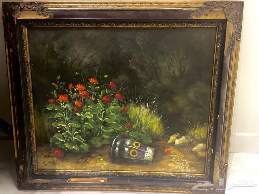 لوحة اوروبيه زيتيه قديمه يدوية نادرة64445811399426110