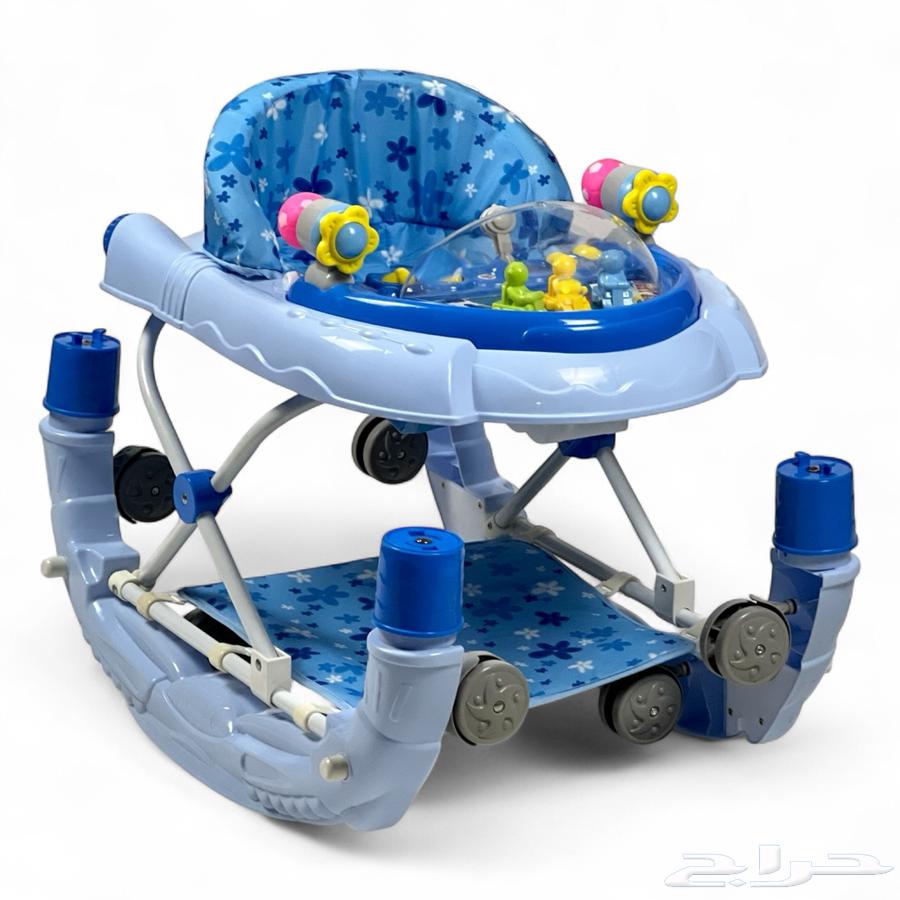 مشاية وكرسي هزاز 2 في 1 - مشايه مواليد مع العاب وموسيقى64441090005891112